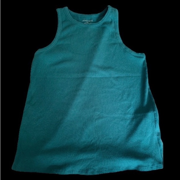 Maurice’s Highline Solid Rib Tank Top Moroccan Teal Curvy Plus Size 2X - Picture 3 of 4